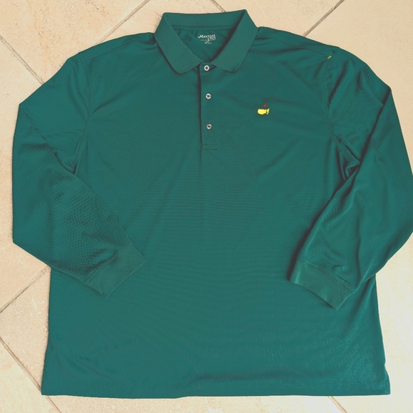Men's 2 XL Masters Tech Long sleeve Polo shirt - Picture 1 of 4